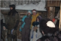 Это начало новогодней программы Славянский Карачун, по древнерусским традициям, Киалимская бабушка Морина собирает своих воинов... Они как раз на заднем плане :)